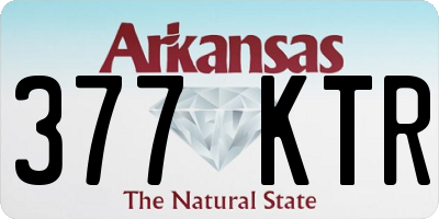 AR license plate 377KTR