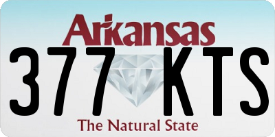 AR license plate 377KTS