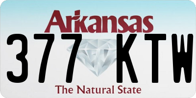 AR license plate 377KTW