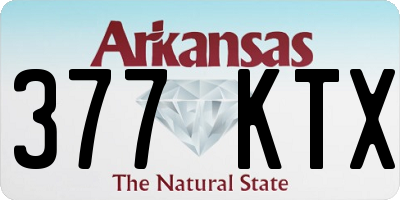 AR license plate 377KTX