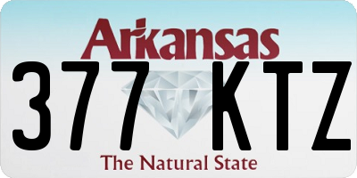 AR license plate 377KTZ