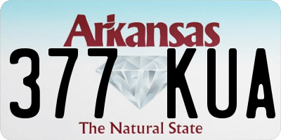 AR license plate 377KUA