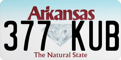 AR license plate 377KUB