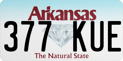 AR license plate 377KUE