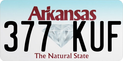 AR license plate 377KUF