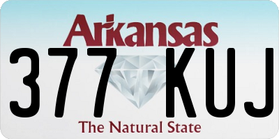 AR license plate 377KUJ