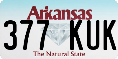 AR license plate 377KUK