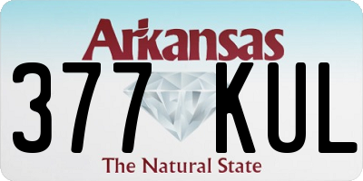 AR license plate 377KUL