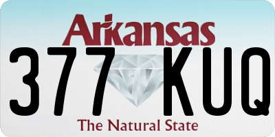 AR license plate 377KUQ