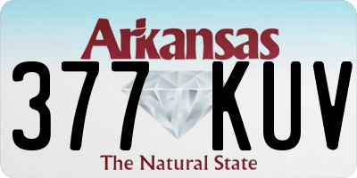 AR license plate 377KUV