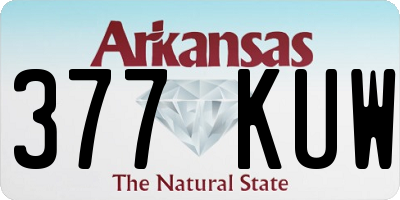 AR license plate 377KUW