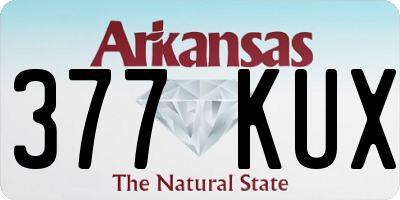 AR license plate 377KUX