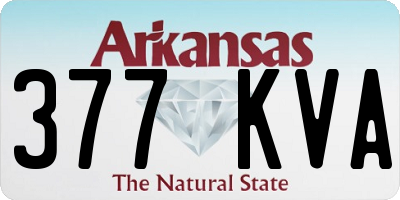 AR license plate 377KVA