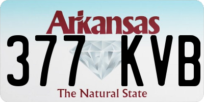 AR license plate 377KVB