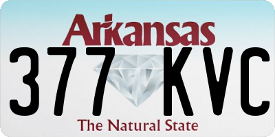 AR license plate 377KVC