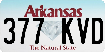 AR license plate 377KVD
