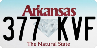 AR license plate 377KVF