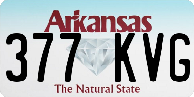 AR license plate 377KVG