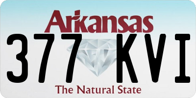 AR license plate 377KVI