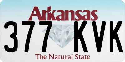 AR license plate 377KVK