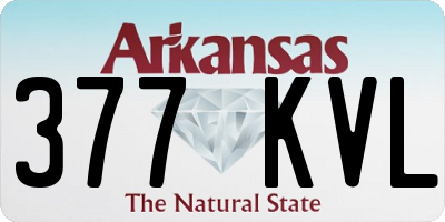 AR license plate 377KVL