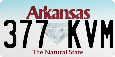 AR license plate 377KVM