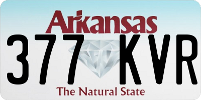 AR license plate 377KVR