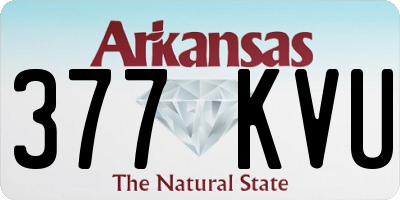 AR license plate 377KVU