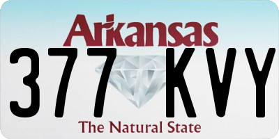 AR license plate 377KVY