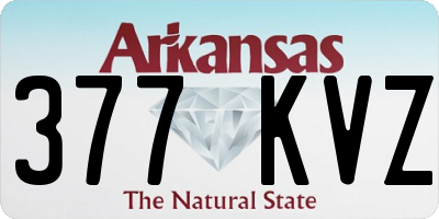 AR license plate 377KVZ