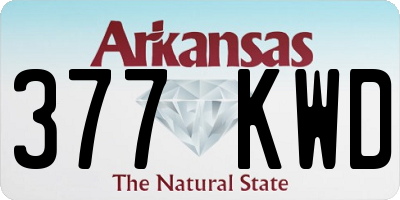 AR license plate 377KWD