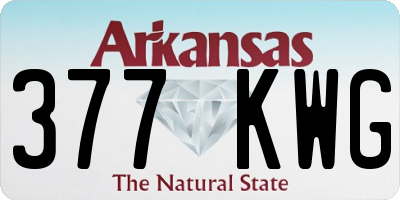 AR license plate 377KWG