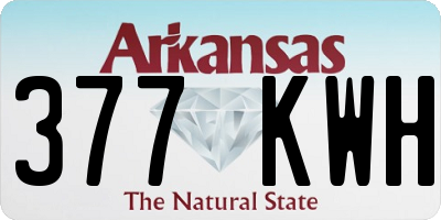 AR license plate 377KWH