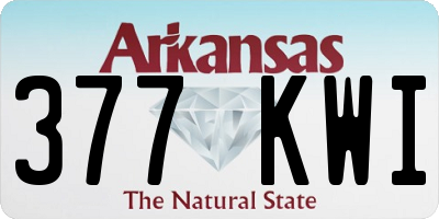 AR license plate 377KWI