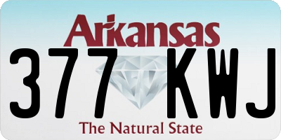 AR license plate 377KWJ
