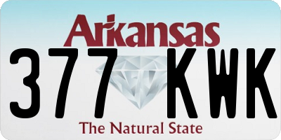 AR license plate 377KWK