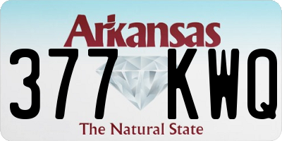AR license plate 377KWQ