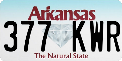 AR license plate 377KWR