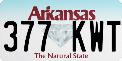 AR license plate 377KWT