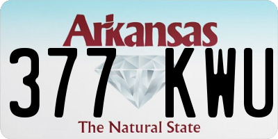 AR license plate 377KWU