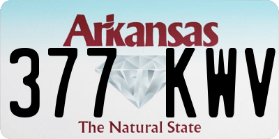 AR license plate 377KWV