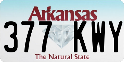 AR license plate 377KWY