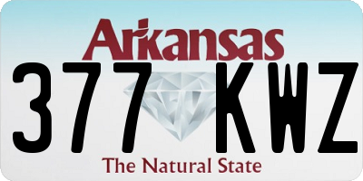 AR license plate 377KWZ
