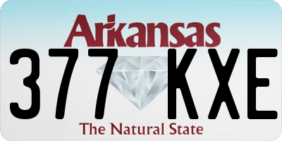 AR license plate 377KXE
