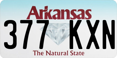 AR license plate 377KXN