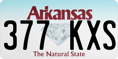 AR license plate 377KXS