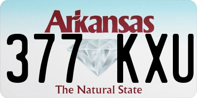 AR license plate 377KXU