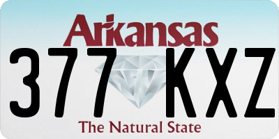 AR license plate 377KXZ