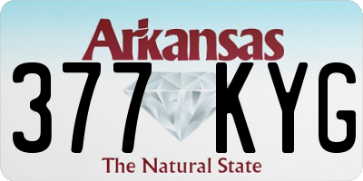 AR license plate 377KYG