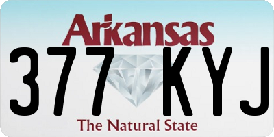 AR license plate 377KYJ
